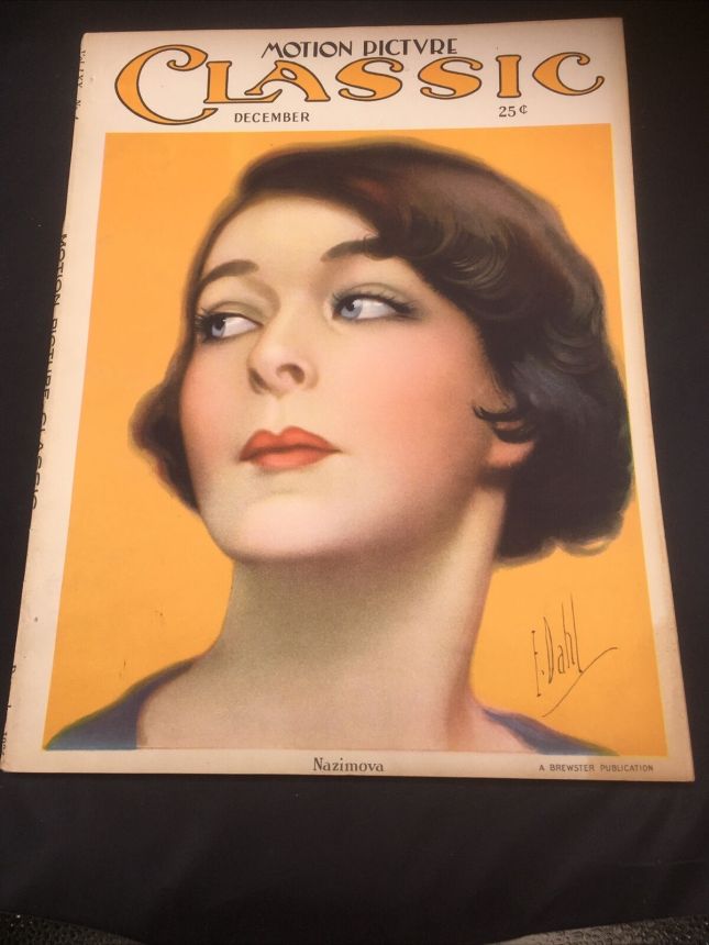 MOTION PICTURE CLASSIC magazine side cover December 1924