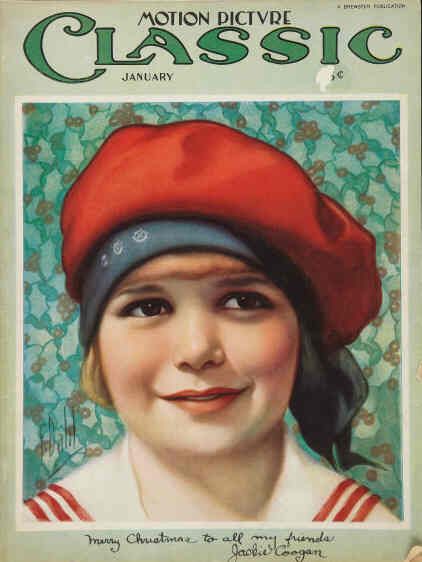 MOTION PICTURE CLASSIC magazine side cover January 1925