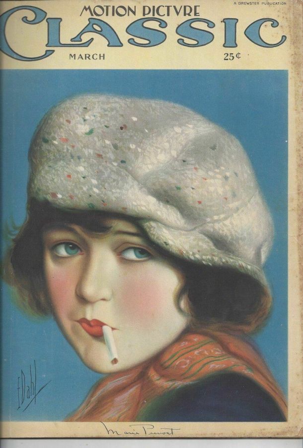 MOTION PICTURE CLASSIC magazine side cover March 1925