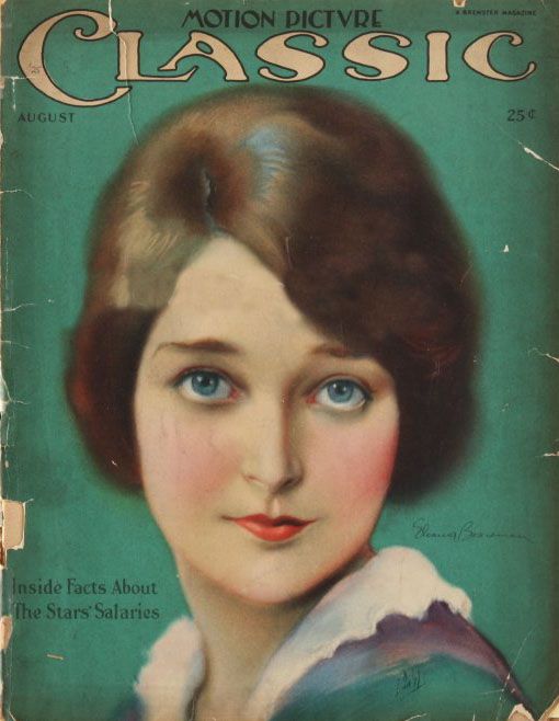 MOTION PICTURE CLASSIC magazine side cover August 1925