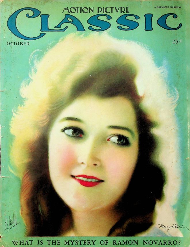 MOTION PICTURE CLASSIC magazine side cover October 1925