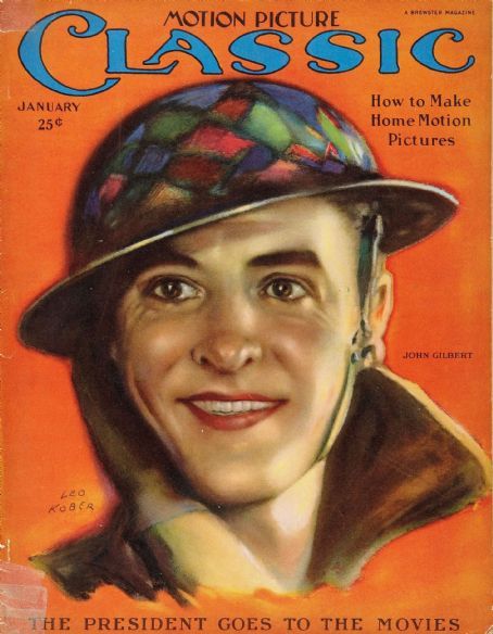 MOTION PICTURE CLASSIC magazine side cover January 1926