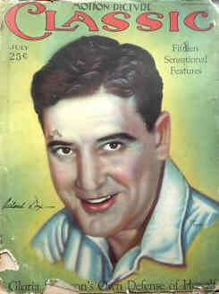MOTION PICTURE CLASSIC magazine side cover July 1926