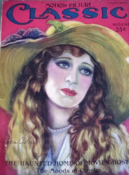 MOTION PICTURE CLASSIC magazine side cover August 1926
