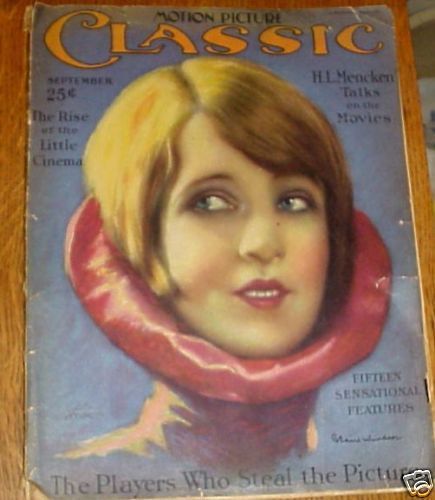 MOTION PICTURE CLASSIC magazine side cover September 1926