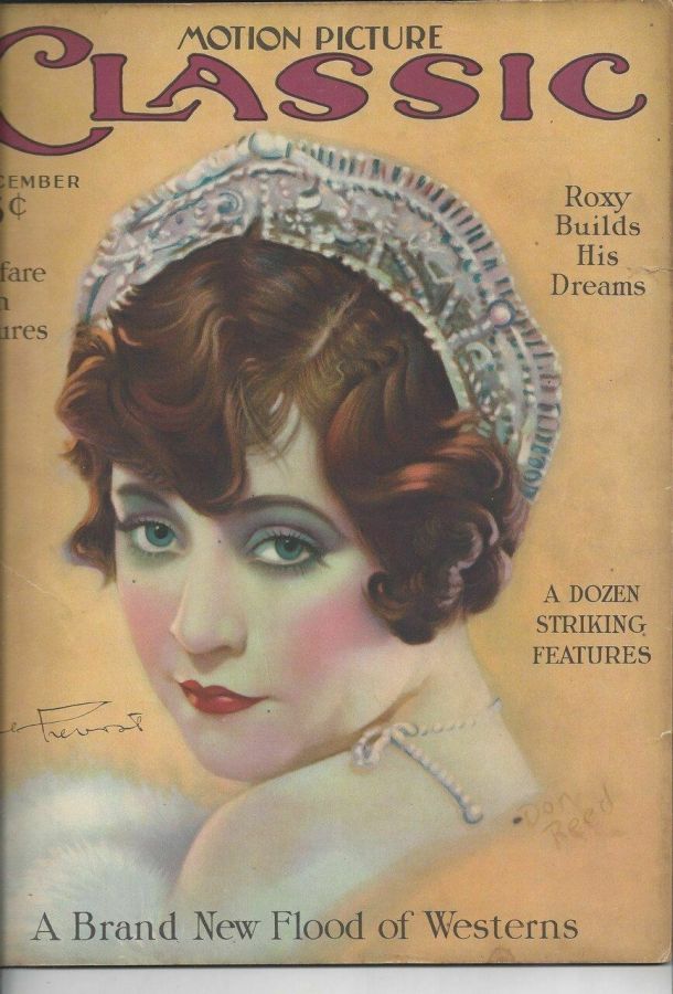 MOTION PICTURE CLASSIC magazine side cover December 1926