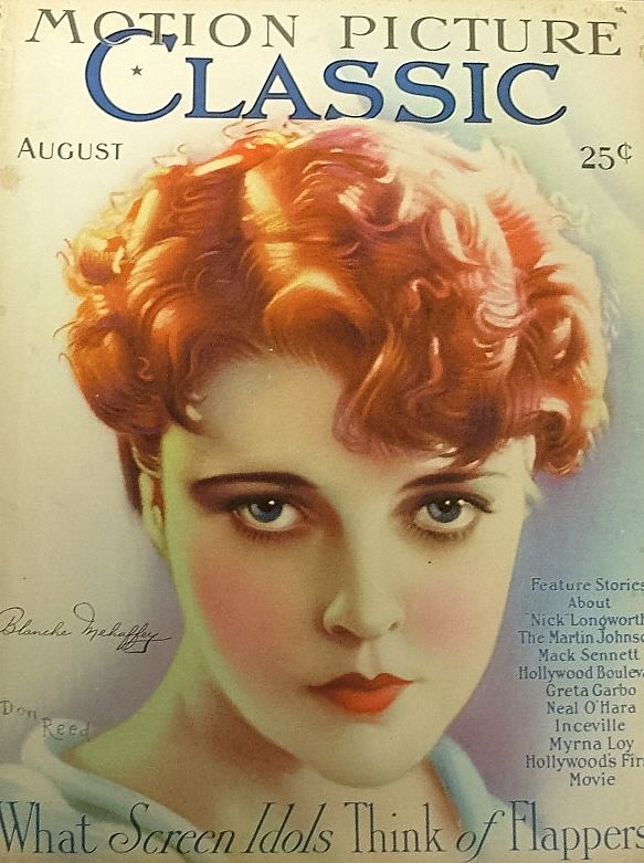 MOTION PICTURE CLASSIC magazine side cover August 1927
