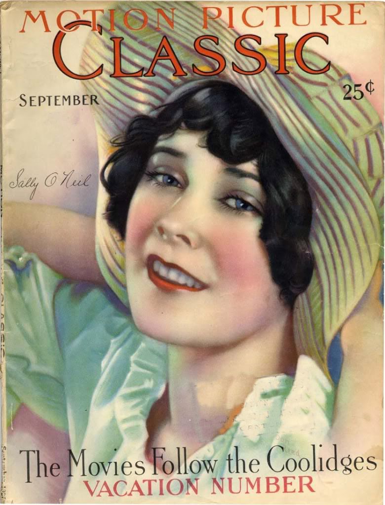 MOTION PICTURE CLASSIC magazine side cover September 1927