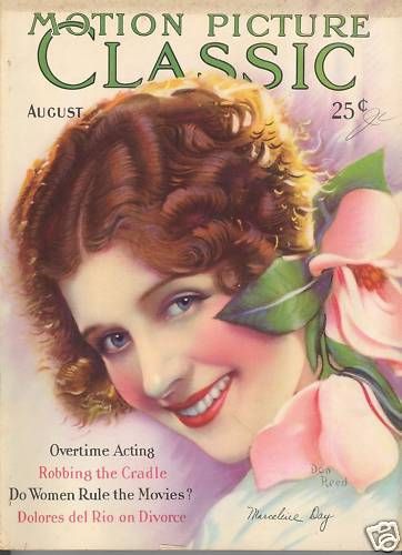 MOTION PICTURE CLASSIC magazine side cover August 1928