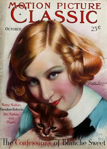MOTION PICTURE CLASSIC magazine side cover October 1928