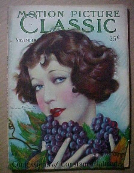 MOTION PICTURE CLASSIC magazine side cover November 1928