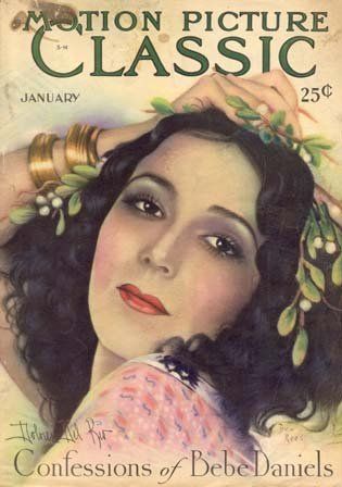 MOTION PICTURE CLASSIC magazine side cover January 1929
