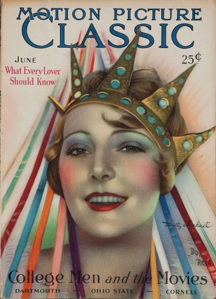 MOTION PICTURE CLASSIC magazine side cover June 1929