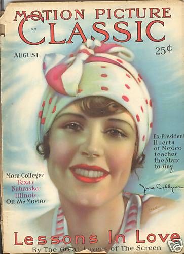 MOTION PICTURE CLASSIC magazine side cover August 1929