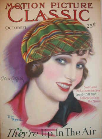 MOTION PICTURE CLASSIC magazine side cover October 1929