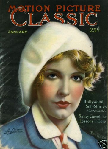 MOTION PICTURE CLASSIC magazine side cover January 1930