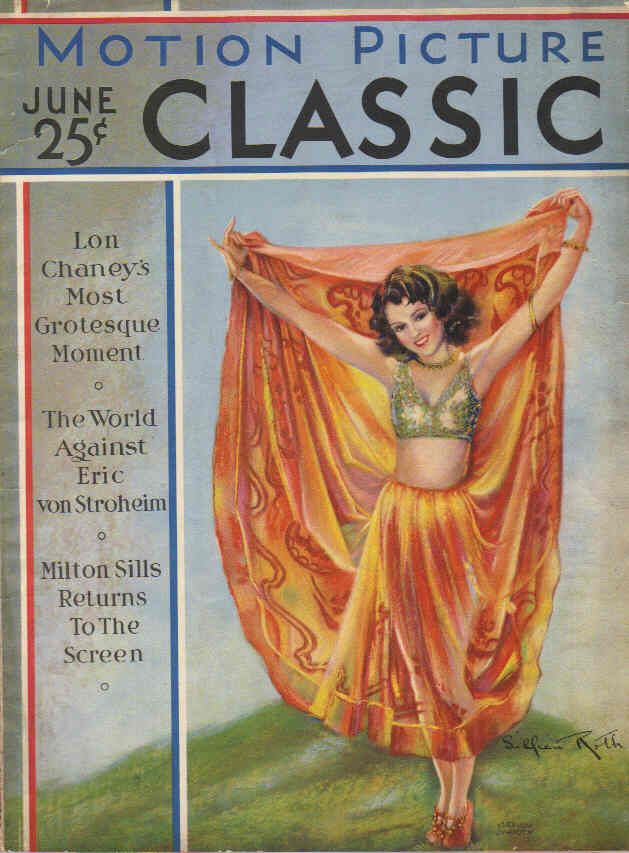 MOTION PICTURE CLASSIC magazine side cover June 1930