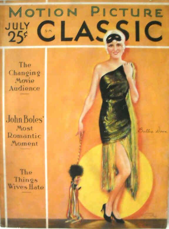 MOTION PICTURE CLASSIC magazine side cover July 1930