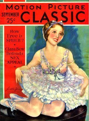 MOTION PICTURE CLASSIC magazine side cover September 1930