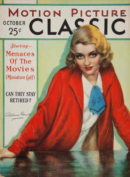 MOTION PICTURE CLASSIC magazine side cover October 1930