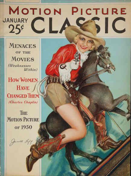 MOTION PICTURE CLASSIC magazine side cover January 1931