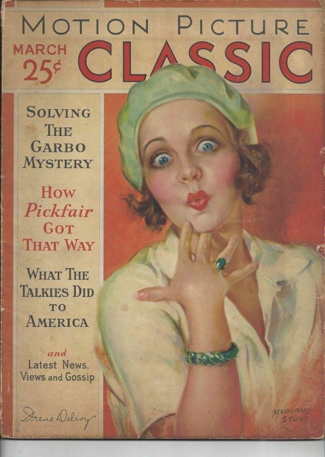 MOTION PICTURE CLASSIC magazine side cover March 1931