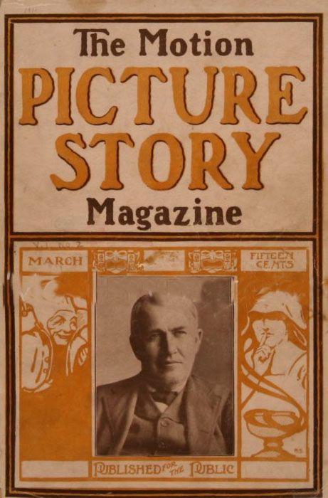 MOTION PICTURE STORY MAGAZINE magazine side cover Issue 2 March 1911