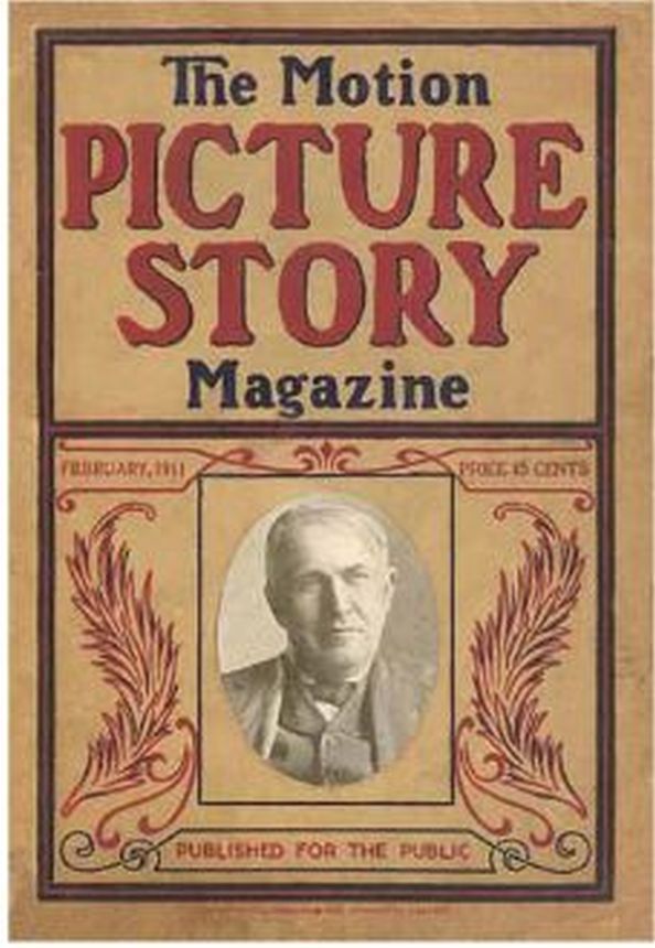 MOTION PICTURE STORY MAGAZINE magazine side cover Issue 1 February 1911