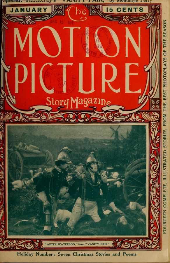 MOTION PICTURE STORY MAGAZINE magazine side cover Issue 12 January 1912