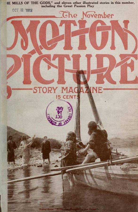 MOTION PICTURE STORY MAGAZINE magazine side cover Issue 22 November 1912