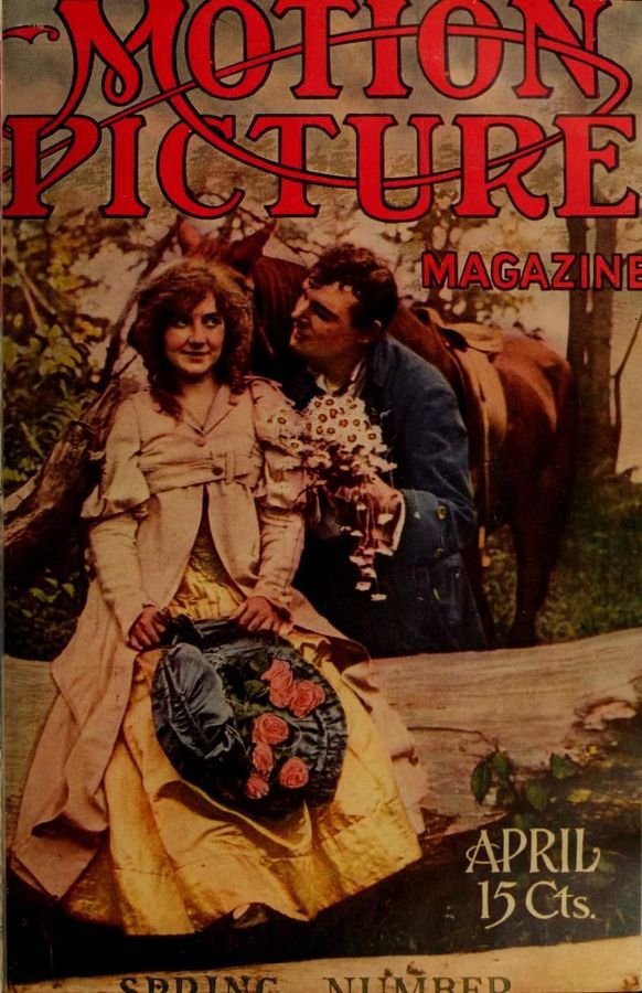 MOTION PICTURE STORY MAGAZINE magazine side cover April 1914