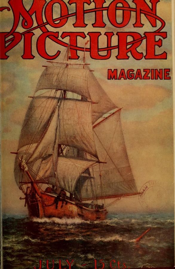 MOTION PICTURE STORY MAGAZINE magazine side cover July 1914