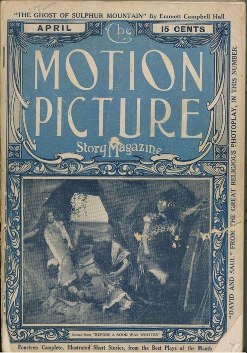 MOTION PICTURE STORY MAGAZINE magazine side cover Issue 15 April 1912