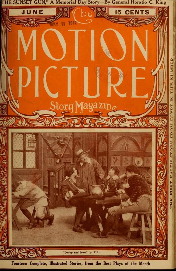 MOTION PICTURE STORY MAGAZINE magazine side cover Issue 17 June 1912