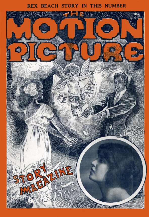 MOTION PICTURE STORY MAGAZINE magazine side cover Issue 25 February 1913