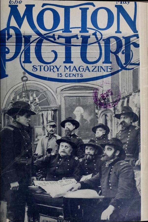 MOTION PICTURE STORY MAGAZINE magazine side cover Issue 28 May 1913