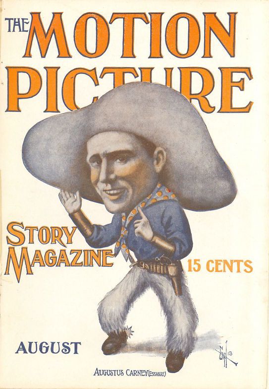 MOTION PICTURE STORY MAGAZINE magazine side cover Issue 31 August 1913