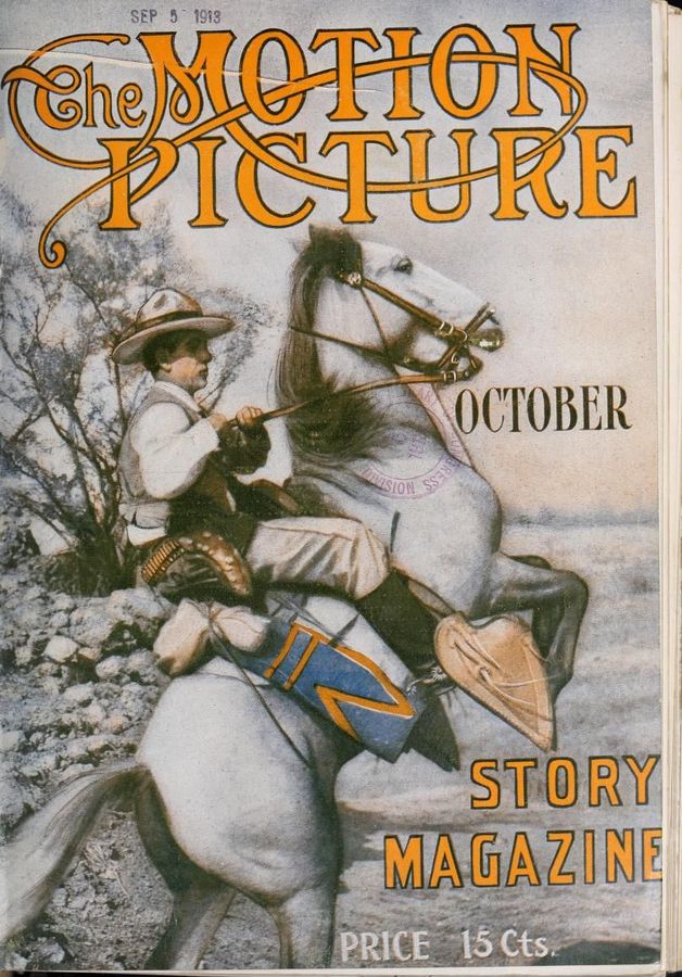 MOTION PICTURE STORY MAGAZINE magazine side cover Issue 33 October 1913