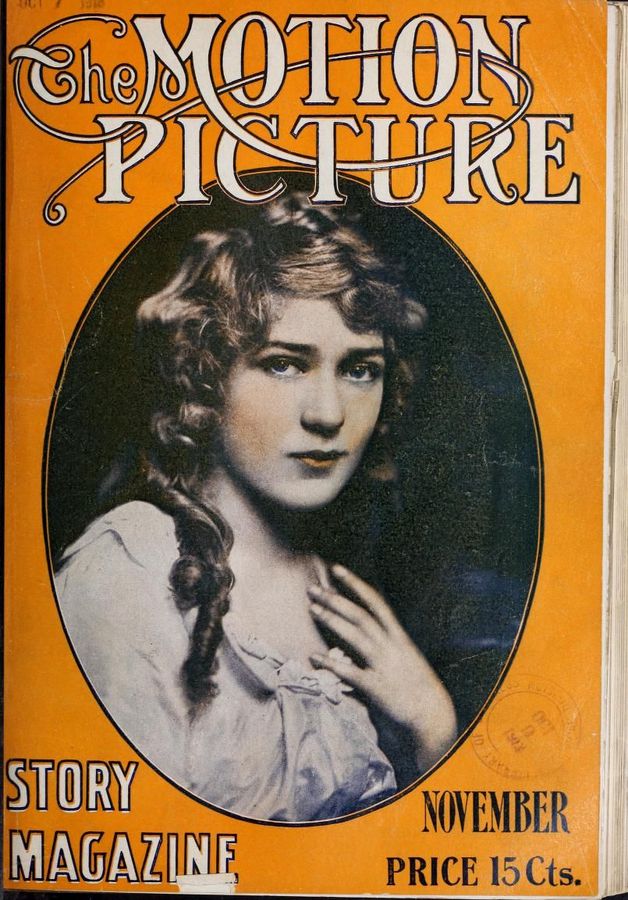 MOTION PICTURE STORY MAGAZINE magazine side cover Issue 34 November 1913