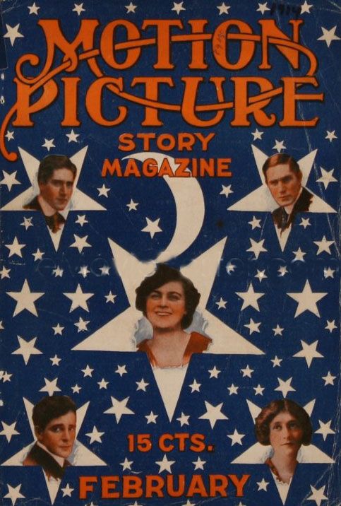 MOTION PICTURE STORY MAGAZINE magazine side cover Issue 37 February 1914
