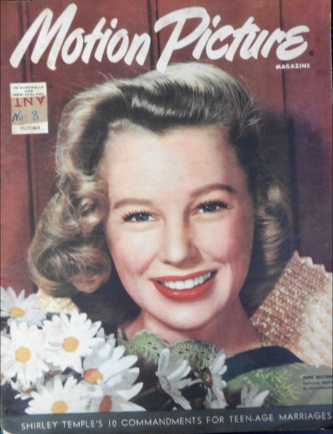 MOTION PICTURE (Au) magazine side cover  October 1946