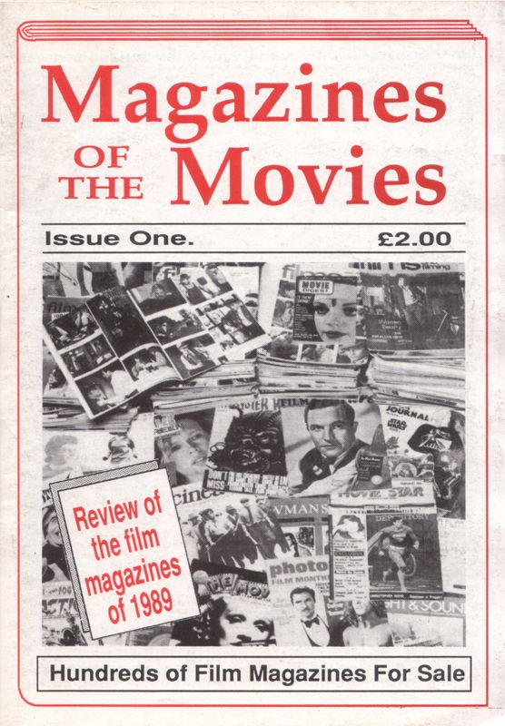 MAGAZINES OF THE MOVIES magazine side cover Issue 1 Spring 1990
