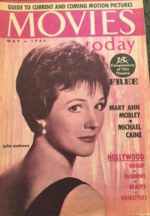 MOVIES TODAY magazine side cover May 1966