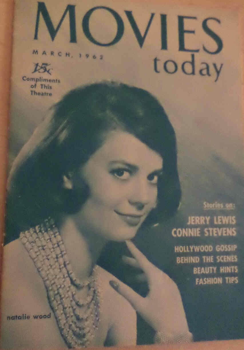 MOVIES TODAY magazine side cover March 1962