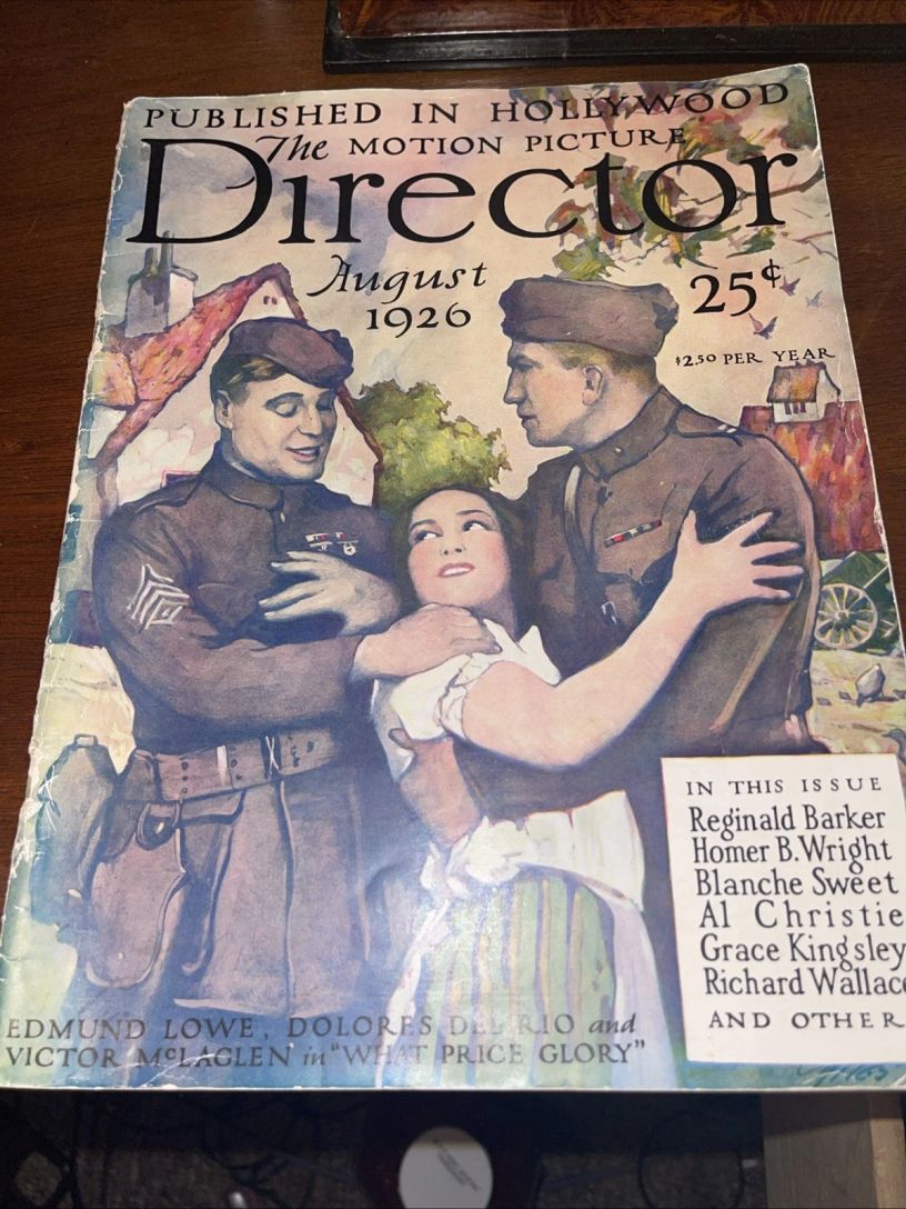 MOTION PICTURE DIRECTOR |THE magazine side cover  August 1926
