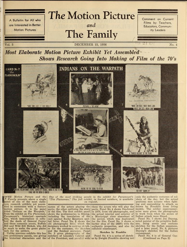 MOTION PICTURE AND THE FAMILY |THE magazine side cover 15 December 1936