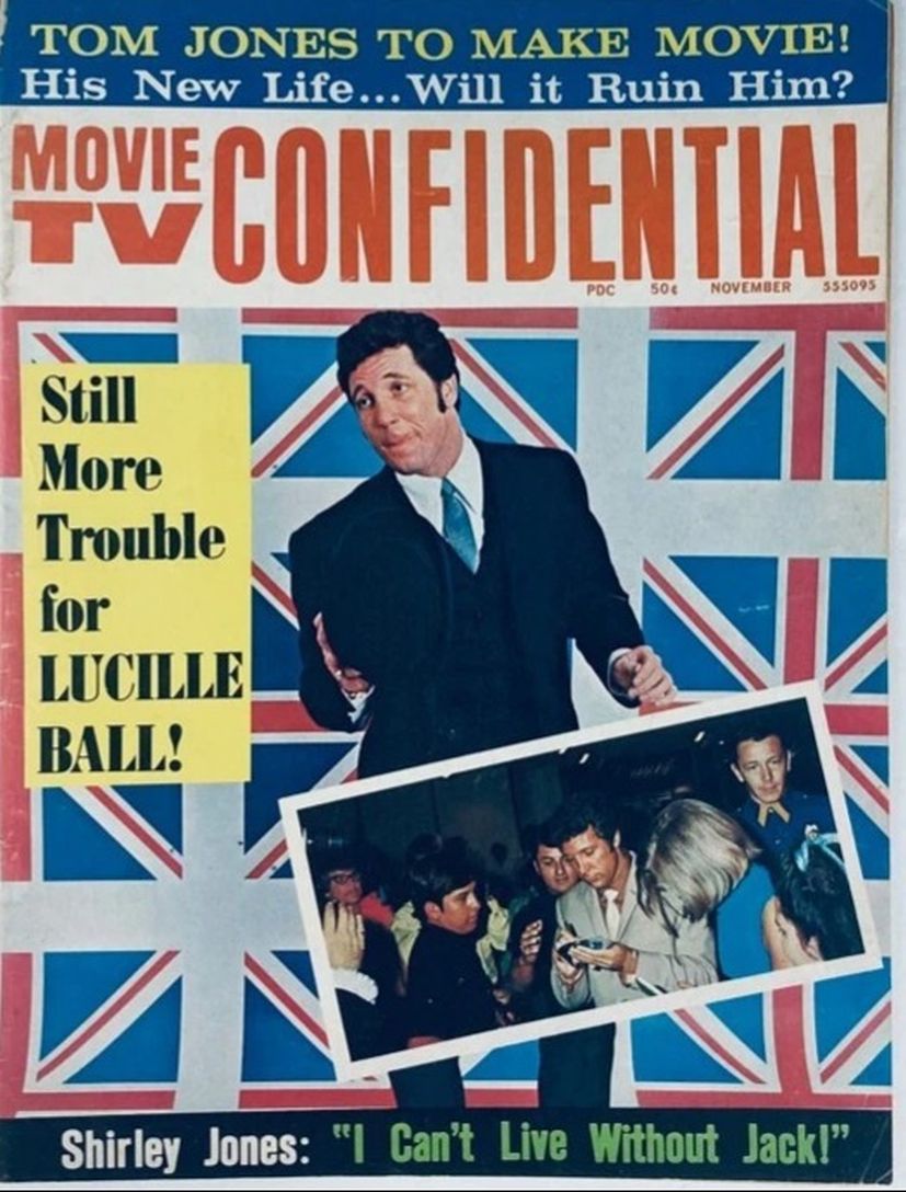 MOVIE TV CONFIDENTIAL magazine side cover  November 1971