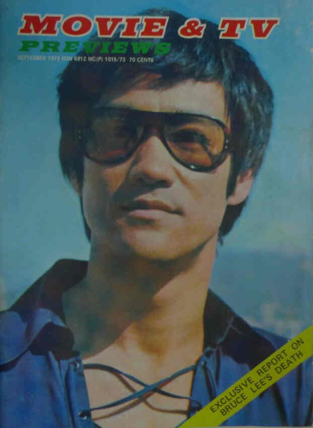 MOVIE AND TV PREVIEWS magazine side cover September 1973