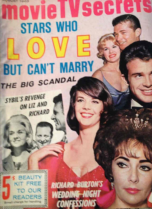MOVIE SECRETS magazine side cover August 1963