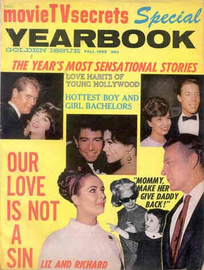 MOVIE SECRETS magazine side cover  Yearbook Fall 1963